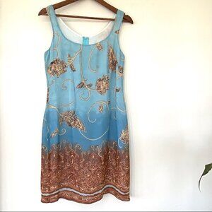 Amber sleeveless mini dress with crew  neckline